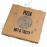 thumbnail of PACKNWOOD - 100u - Caja de cartón pizza decorada "Hot and Tasty"  400x400mm H40mm - 210BPZ40A