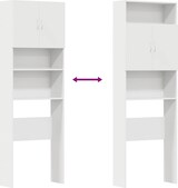 thumbnail of vidaXL Waschmaschinenschrank Weiß 64x24x190 cm Holzwerkstoff