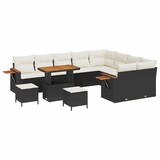 thumbnail of vidaXL Garten-Sofa-Set 12 pcs Schwarz und Creme 90 x 55 x 71 cm