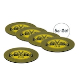 thumbnail of BVB Untersetzer 3D - 10,5 x 10,5 cm - 5er-Set - gelb/schwarz mit Logo