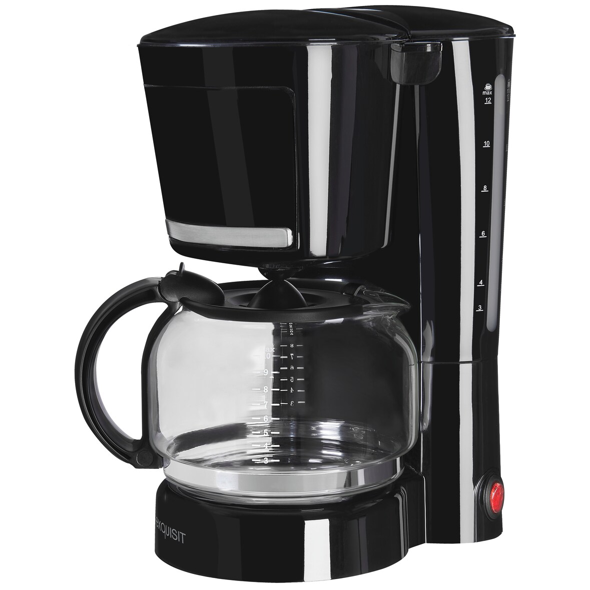 Exquisit Filterkaffemaschine KA 3102 swi | 12 Tassen Kaffee | 1x4 Filtergröße | 870 Watt