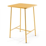 thumbnail of Ensemble table de bar et 4 chaises hautes en métal jaune - Oviala