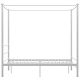 thumbnail of vidaXL Himmelbett Weiß Metall 140x200 cm