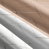 thumbnail of Bettwäsche Baumwolle 155x220 cm Wendeseite Streifen Beige Kissenbezug 80x80 cm Pflegeleicht mit Reißverschluss 4 Teilig