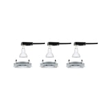 thumbnail of Paulmann Spot encastré LED 3-Step-Dim Nova Kit de base orientable  carré 84x84mm 50° GU10 3x6,5W 3x460lm 230V gradable 2700K Alu tourné 93474