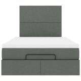 thumbnail of vidaXL Ottoman-Bett mit Matratze Dunkelgrau 120x190 cm Stoff