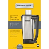 thumbnail of Hamilton Beach Commercial® - 1,8 l roestvrijstalen container voor Tango® & Expeditor™510 - 6126-510S-CE