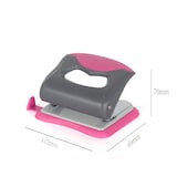 thumbnail of SIGMA Locher-Tacker Set SPS01, Metall, pink/grau, 2-fach, 16 Blatt, 4-teilig