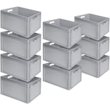 thumbnail of 10 Euroboxen / Stapelbehälter, LxBxH 600 x 400 x 320 mm, 64 Liter, grau