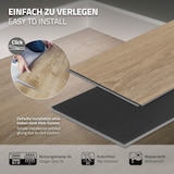 thumbnail of ML-Design PVC Bodenbelag Click Vinyl 4,62 m² 21 Dielen 122x18x0,42 cm Golden Hour Eiche Braun Holzoptik Wasserfest