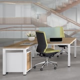 thumbnail of Rocada mesa de oficina serie executive 180x80 aluminio/ gris