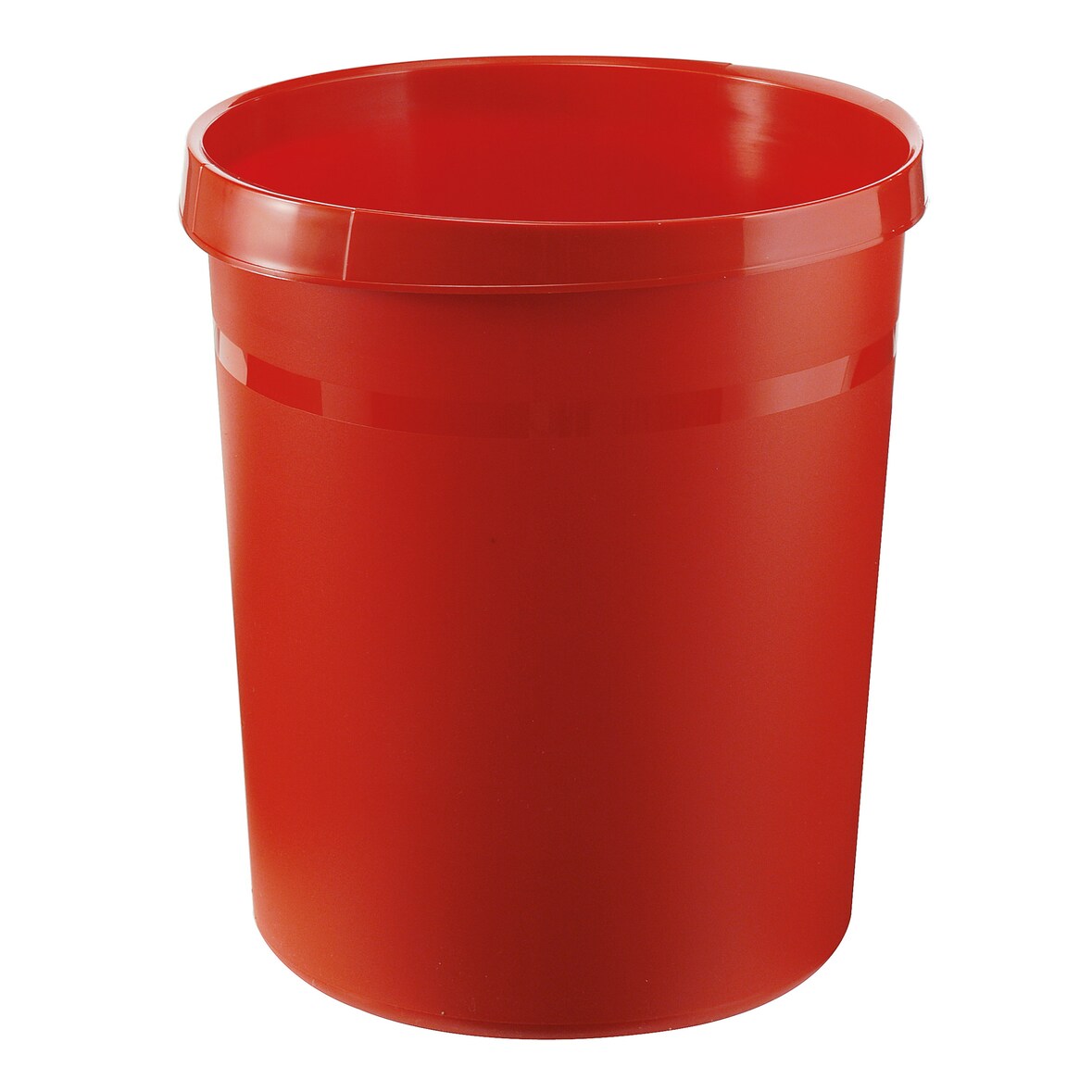 Kunststoff-Papierkorb, 18 l, Durchm.xH 260x310 mm, rot, VE 5 Stück