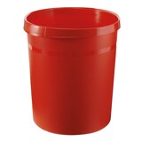 thumbnail of Kunststoff-Papierkorb, 18 l, Durchm.xH 260x310 mm, rot, VE 5 Stück