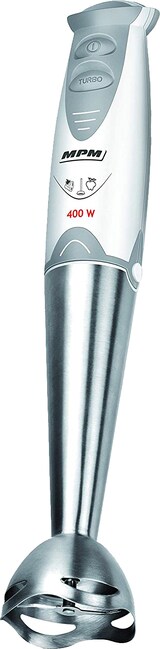 thumbnail of MPM MBL-04 Frullatore a immersione staccabile, braccio in acciaio inossidabile, 400 W, 400W, Bianco/Grigio