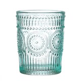 thumbnail of Trinkglas blau 280ml Wasserglas Saftglas Vintage Boho Blumenmuster