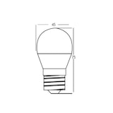 thumbnail of 5w E27 Leuchtmittel LED Lampe Birne Leuchte, Kugel G45 große Fassung mit Edison-Gewinde Neutralweiß