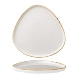 thumbnail of 6 x bord driehoekig wandig 26cm STONECAST gerst wit