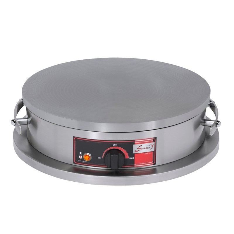 Crêpière électrique foraine professionnelle à usage intensif - Diamètre 40 cm - Sofraca