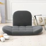 thumbnail of COSTWAY Cadeira de chão com encosto e apoios de braços ajustáveis, sofá dobrável Bond, cadeira de chão com assento almofadado