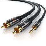 thumbnail of Primewire Cinch zu 3,5-mm-Klinke Audio-Kabel, Stereo HiFi Audio-Adapter mehrfach geschirmt, RCA zu AUX - 0,5m