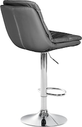 thumbnail of Décoshop26 - Hoher Barhocker x1 für Küche und Bar mit weichem grauem Kunstledersitz und verchromtem Metallgestell 10_0005696