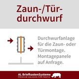 thumbnail of AL Briefkastensysteme 3 Fächer Premium Edelstahl Durchwurf Briefkasten Anlage für Post A4, modern, robust, wetterfest, Artikelnummer: 331V3DZ3