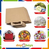 thumbnail of DayBays 1000 Stk. Papiertüten 26+20x28 cm Braun mit Flachhenkel