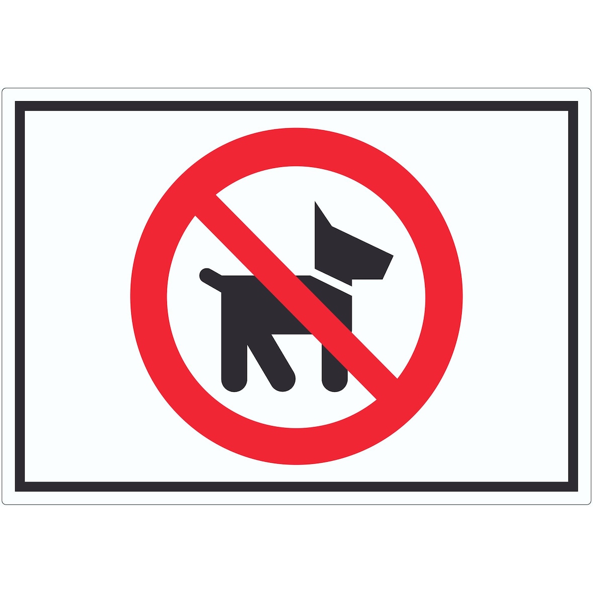 Wir müssen draußen bleiben Symbol Aufkleber A1 (594x841mm)