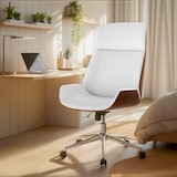 thumbnail of Sedia da ufficio Varel Noce/bianco