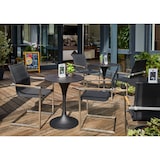 thumbnail of METRO Professional Mesa bistro, acero, Ø 70 x 72 cm, tablero de laminado de alta presión, negro