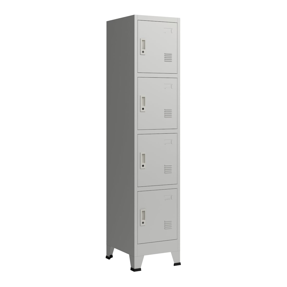 Helloshop26 - Büroschrank Aufbewahrungsmöbel für Büro Werkstatt Schlafzimmer Metallstahl mit 4 lackierten Stahltüren 180 x 38 x 45 03_0006348