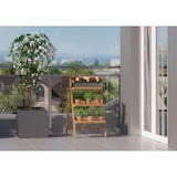 thumbnail of Kräuterregal Blumentreppe Massivholz Buche klappbarer Blumenständer 90.91-01