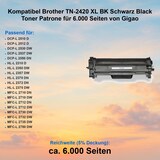 thumbnail of Kompatibel Brother TN-2420 XL BK Schwarz Black Toner Patrone für 6.000 Seiten von Gigao