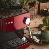 thumbnail of Adler AD 4404R Cafetera Espresso Manual 15 bares 1,6 L, Brazo Doble Salida, Espumador Leche, Calientatazas, 850W, Vermelho