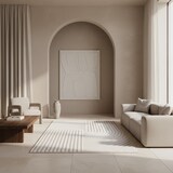 thumbnail of Teppich Outdoor 3D-Effekt Wetterfest Waschbar Strapazierfähig Balkon Terrasse Küche OEKO-TEX Creme 120x170 cm – ORTLER von Kadima Design