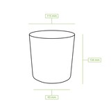 thumbnail of BIOZOYG 25 Stück Einwegbecher 800ml Speisebecher Suppenbecher Einweg-Schale Take-away-Becher Bio-Becher aus Karton, ideal für Suppen und Speiseeis
