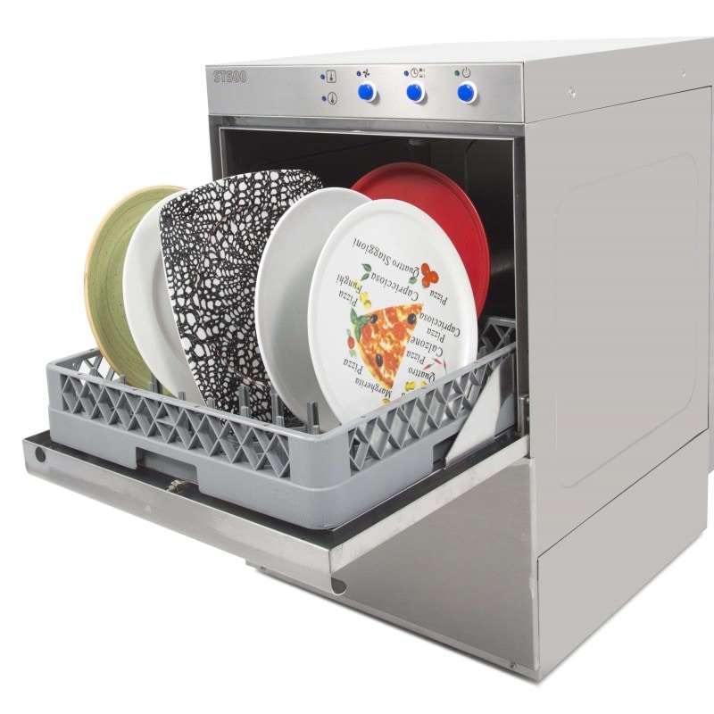 Lavavajillas industrial cesta 50x50 cm monofásico - trifásico línea Varsovia ST500