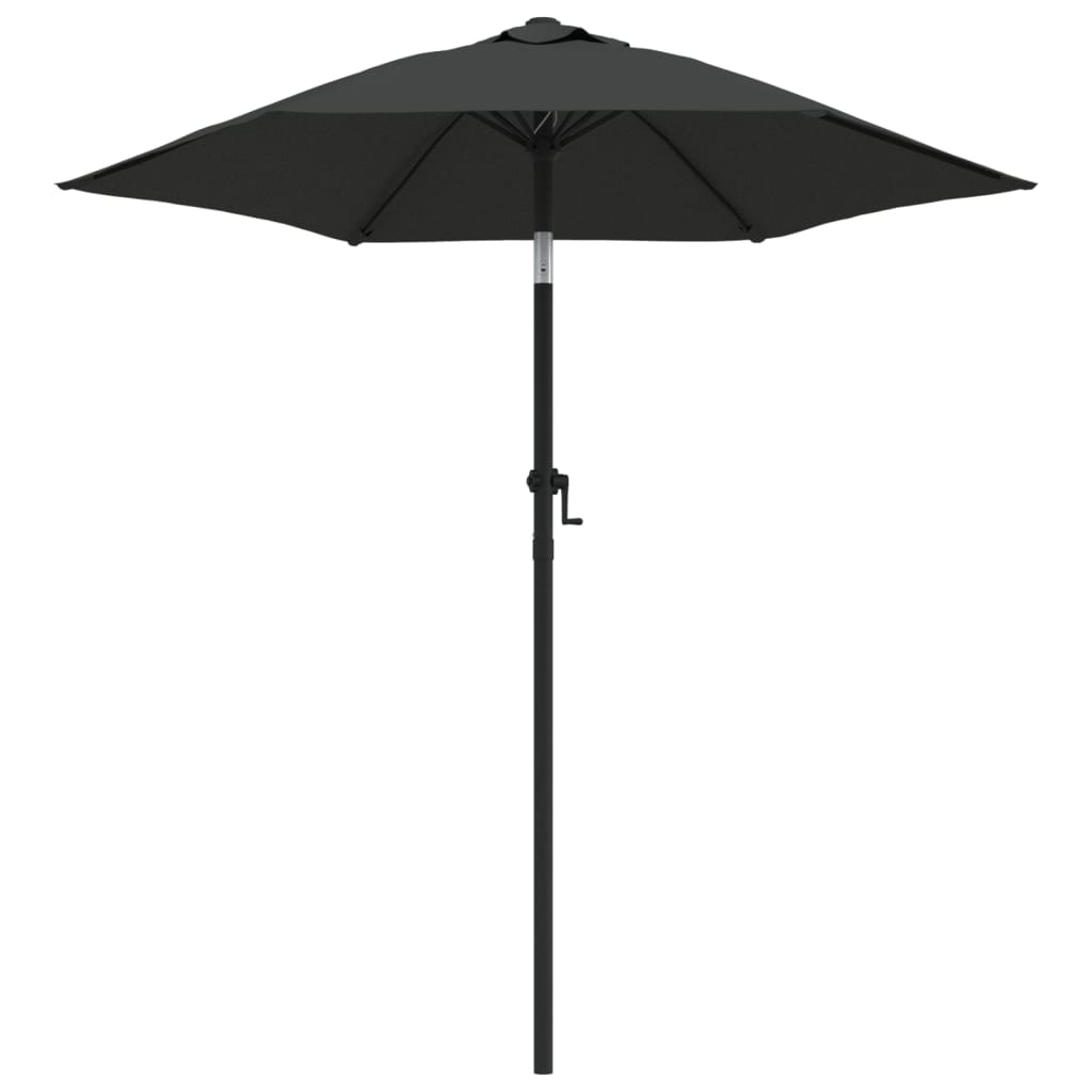 Parasol Anthracite 200x224 cm Aluminium Modèle Outdoor Orion Plus