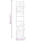thumbnail of vidaXL Kerstfiguur kerstman op ladder opvouwbaar 552 LED's 50x200 cm