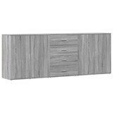 thumbnail of vidaXL Sideboards 3 Stk. Grau Sonoma Holzwerkstoff
