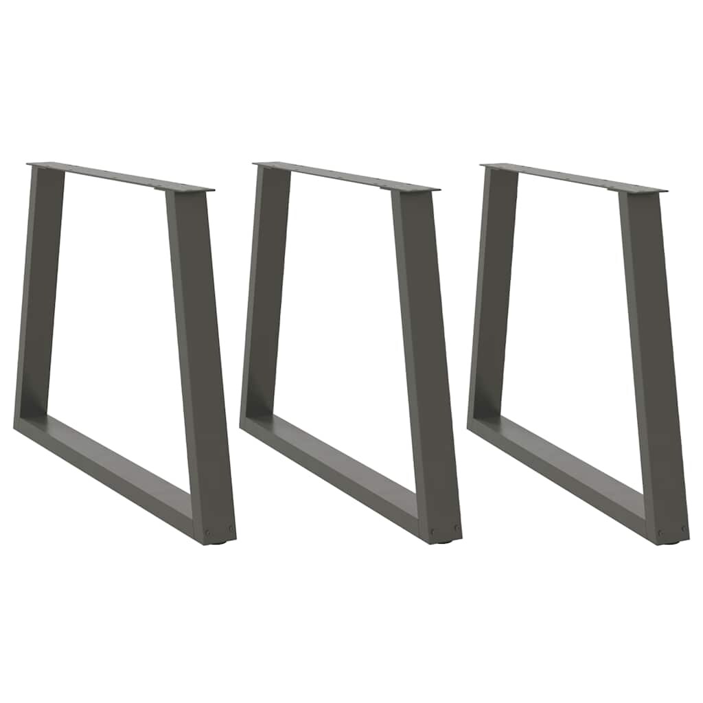 vidaXL Esstisch Beine V-Form 3 Stück Anthrazit 90x(72-73,3) cm Stahl