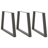 thumbnail of vidaXL Esstisch Beine V-Form 3 Stück Anthrazit 90x(72-73,3) cm Stahl