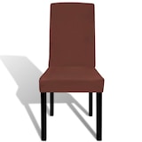 thumbnail of vidaXL Stretch-Stuhlhussen Gerade 6 Stk. Braun