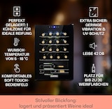 thumbnail of Klarstein Shiraz 20 Uno Weinkühlschrank 53l 20Fl Touch-Bedienfeld 5-18°C Schwarz