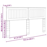 thumbnail of vidaXL Kopfteil Beton Grau 150 cm Holzwerkstoff