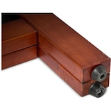 thumbnail of Krijtstoepbord Mahonie 55 x 85 cm dennen houten omlijsting - dubbelzijdig reclamebord