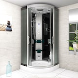 thumbnail of Dampfdusche Duschtempel Sauna Dusche Duschkabine D46-23M3-EC 100x100 cm mit 2K Scheiben Versiegelung