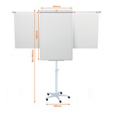 thumbnail of Nobo Portablocco con superficie in acciaio laccato, base mobile e bracci estensibili Impression Pro, 1901920