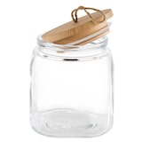 thumbnail of APS Vorratsglas/Aufbewahrungsglas  -WOODY-14 x 14 cm, H: 17 cm