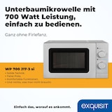 thumbnail of Exquisit Mikrowelle WP 700 J17-3 si | Unterbau | 700 Watt | Drehteller 25,5cm | Silber